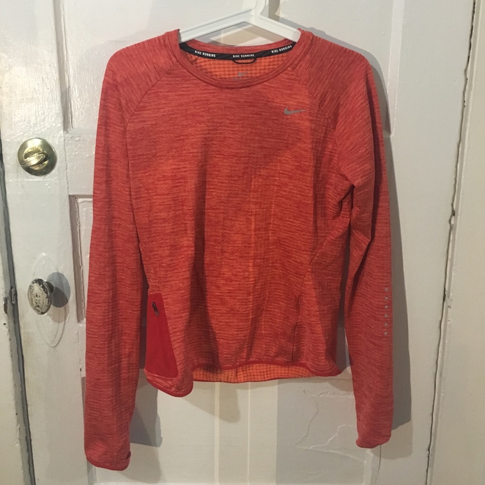 Nike Orange Fuzzy longsleeve